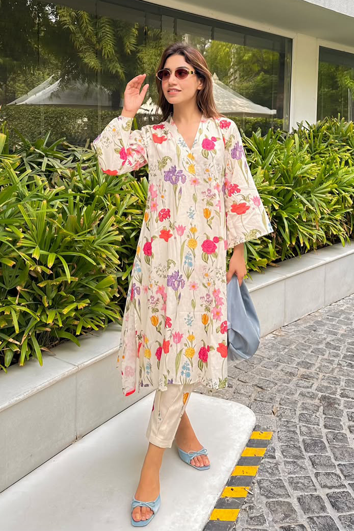 Muskaan Makol in Primrose Kurta Set