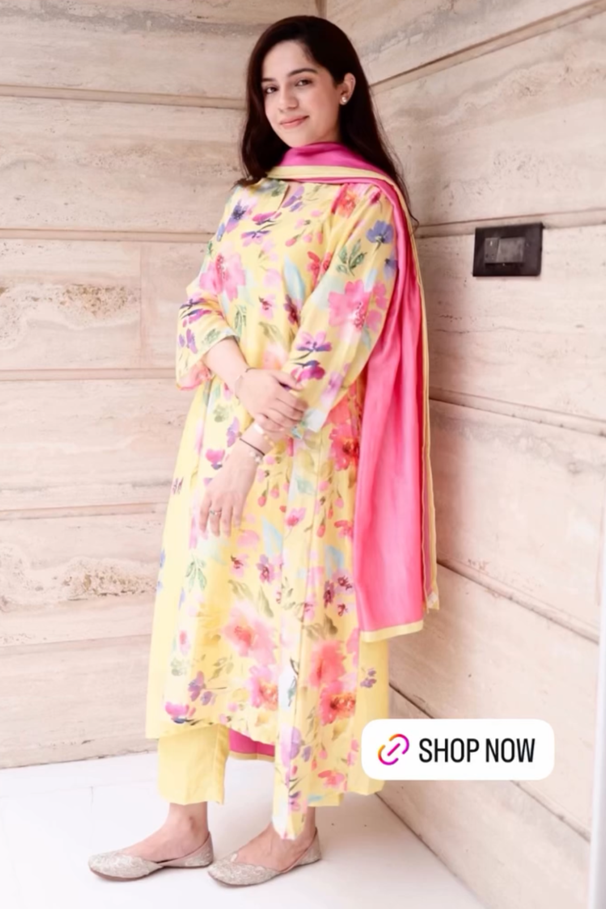 Ria Singh in Buttercup Kurta Set