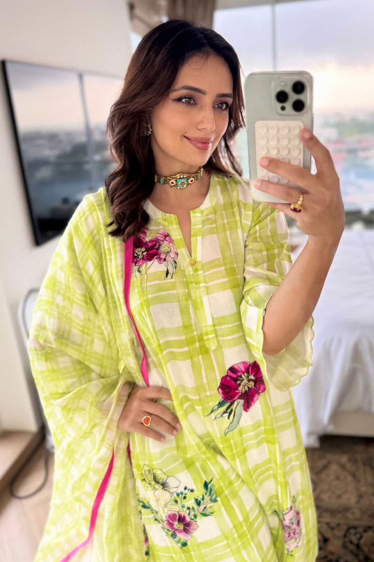 Roshni Chopra in Icecream Kurta Set