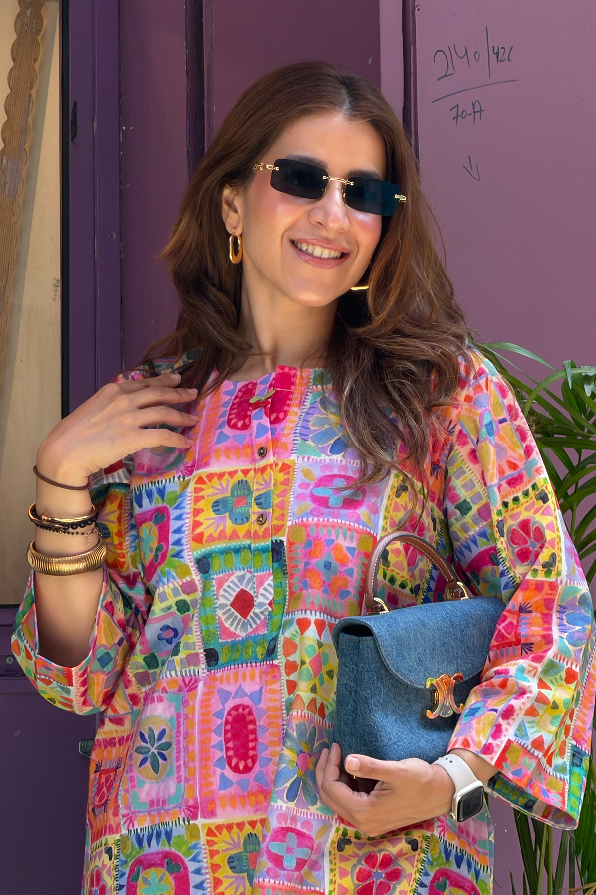 Rumina Malik in Isabella Kurta Set