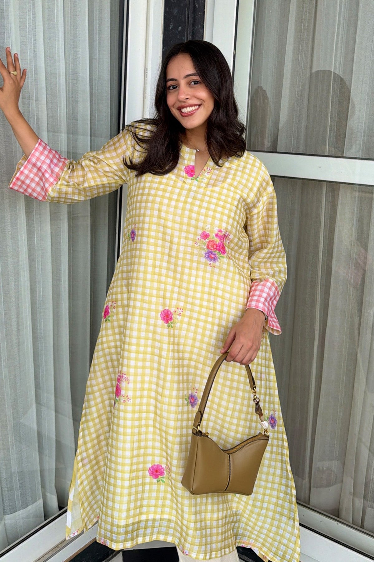 Nishtha Sethi in Vera Kurta Set