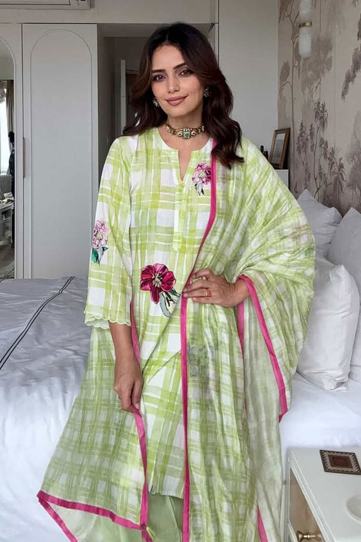 Roshni Chopra in Icecream Kurta Set