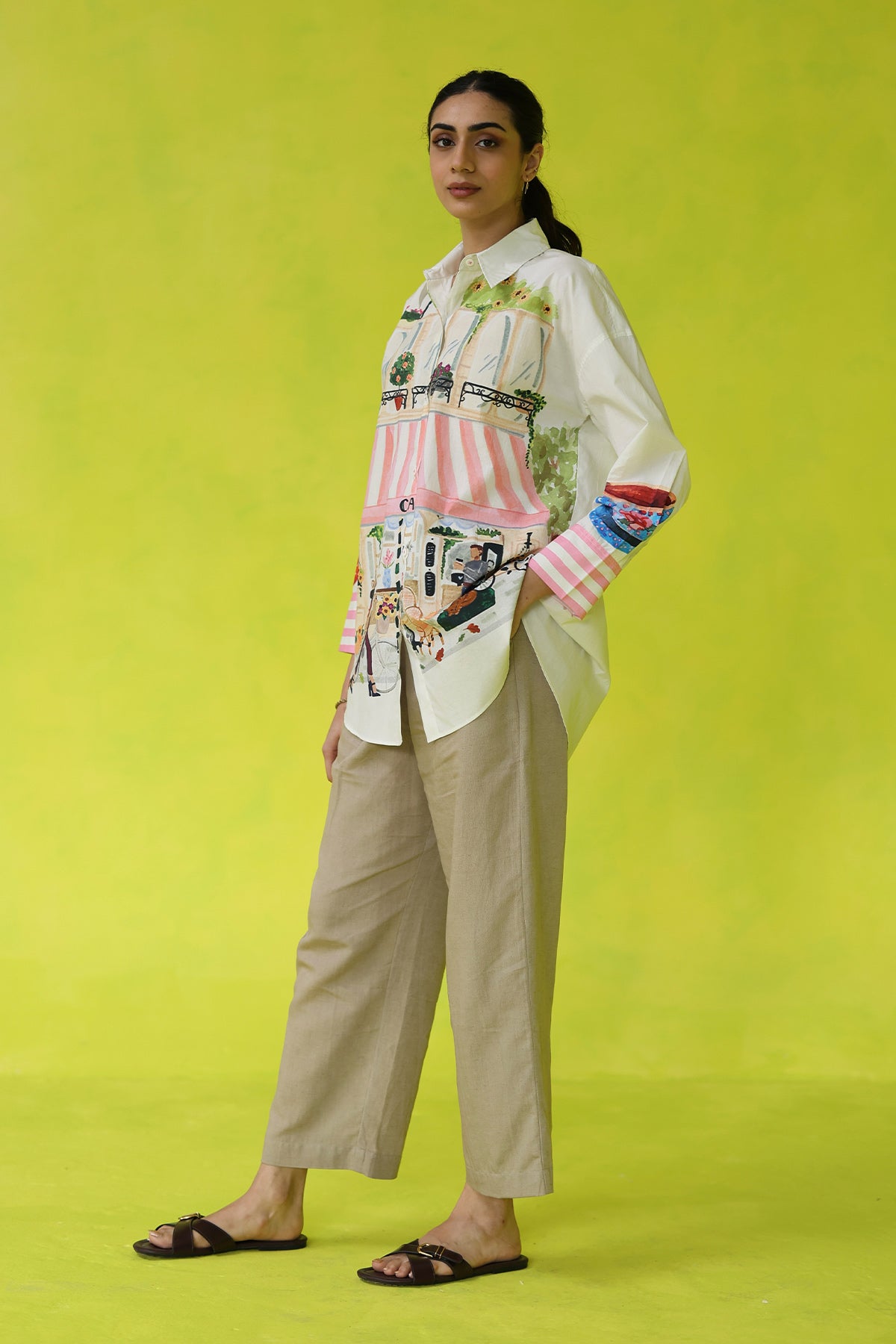 Espresso Run Oversized Shirt