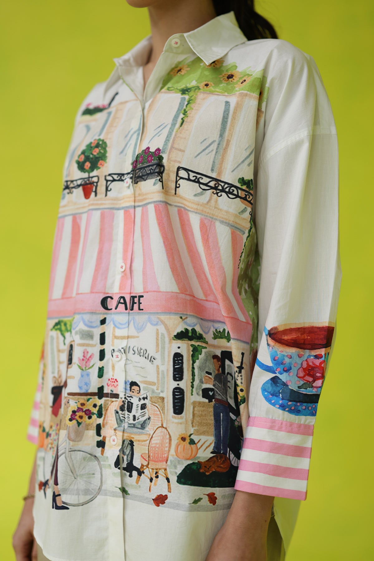 Espresso Run Oversized Shirt