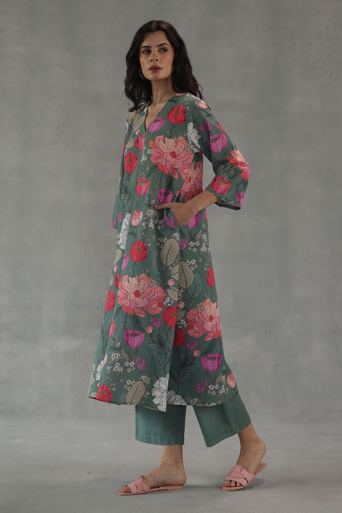 Roseate Kurta Set