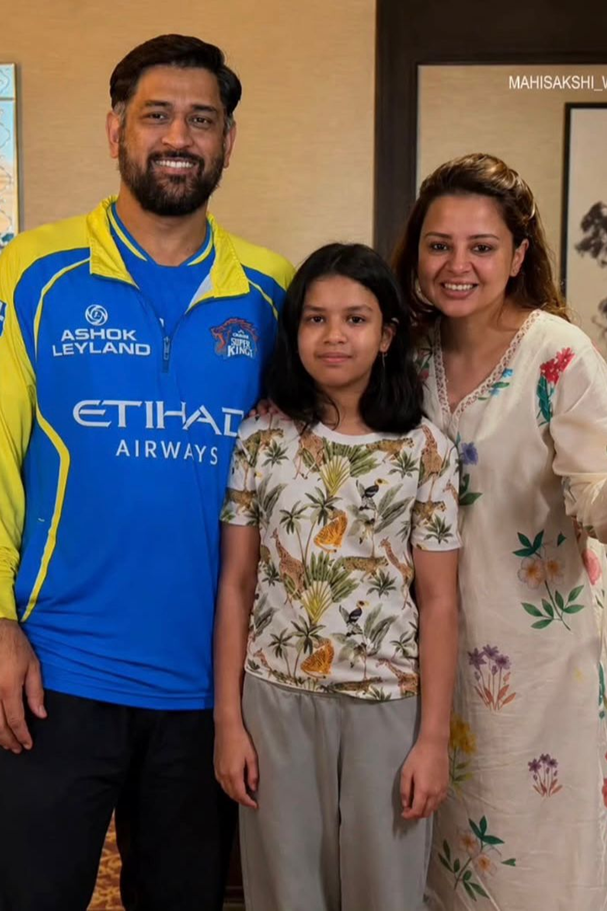 Sakshi Dhoni in Amelia Long Kurta Set