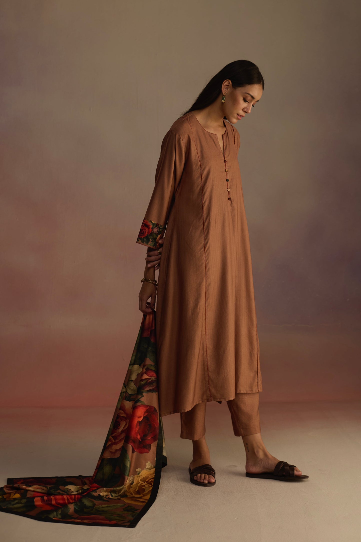 Cinnamon Kurta Set