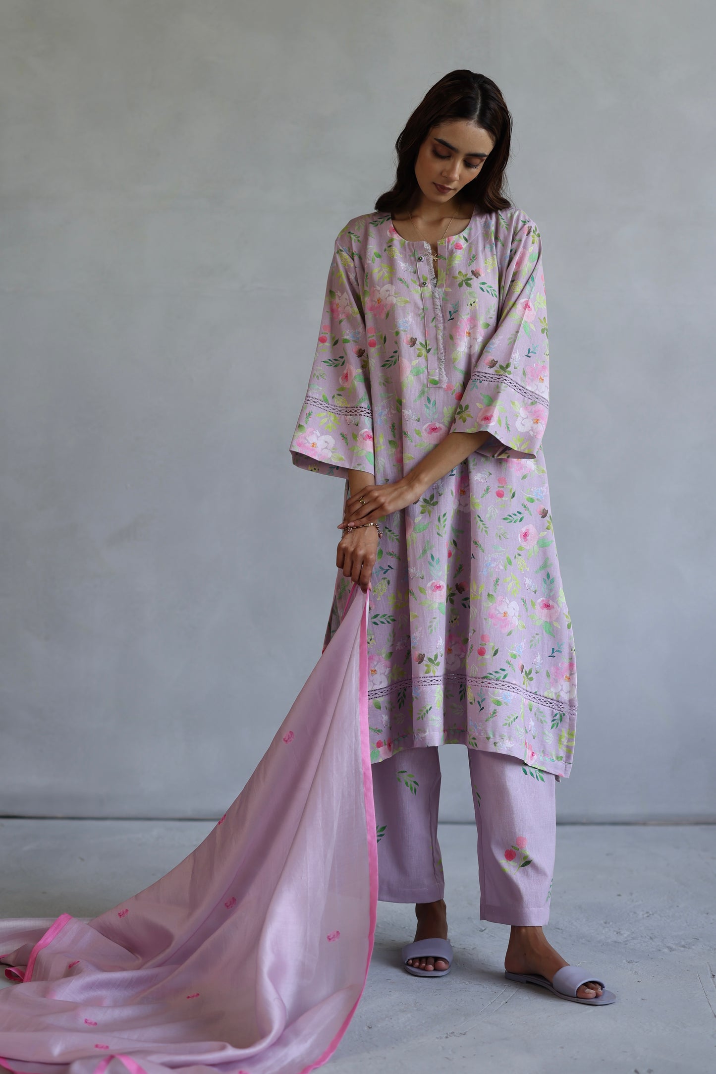 Hyacinth Kurta Set