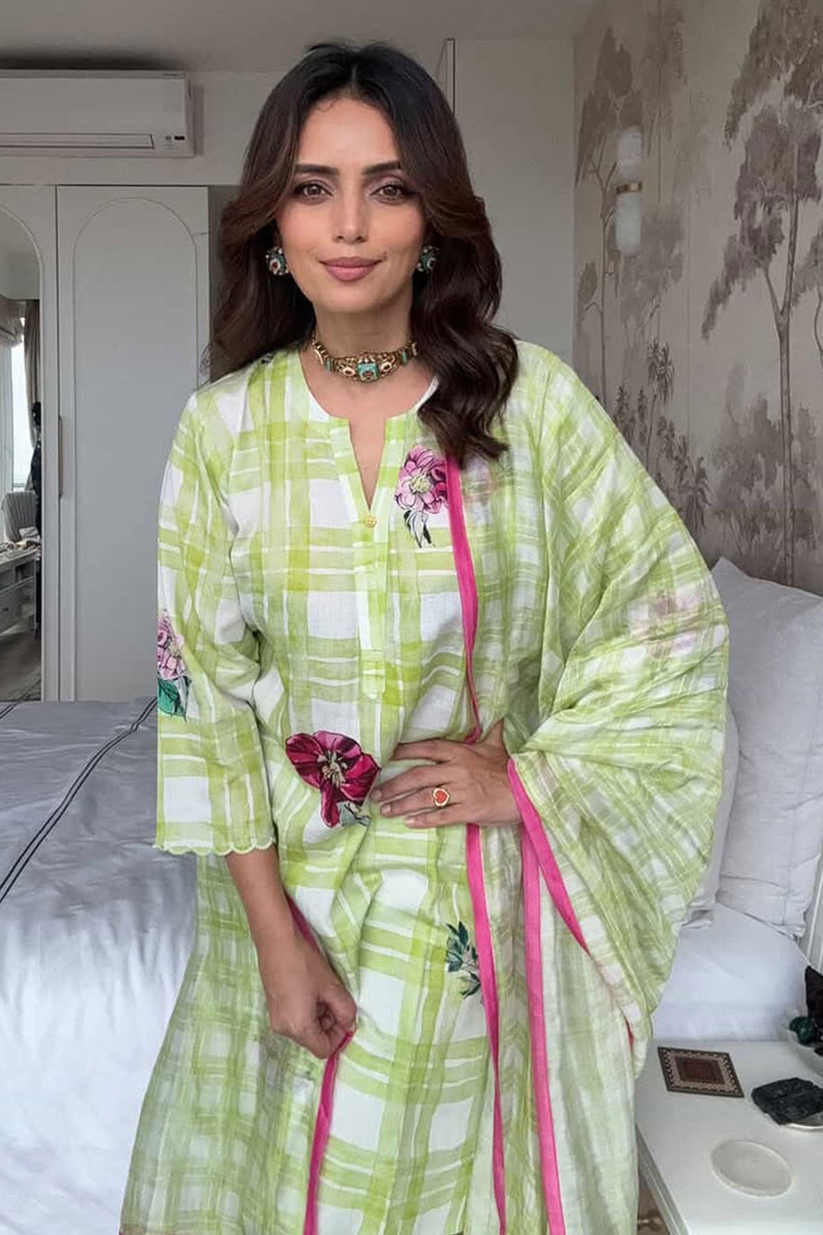 Roshni Chopra in Icecream Kurta Set