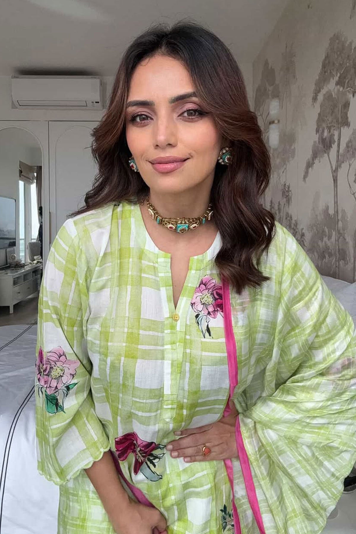 Roshni Chopra in Icecream Kurta Set