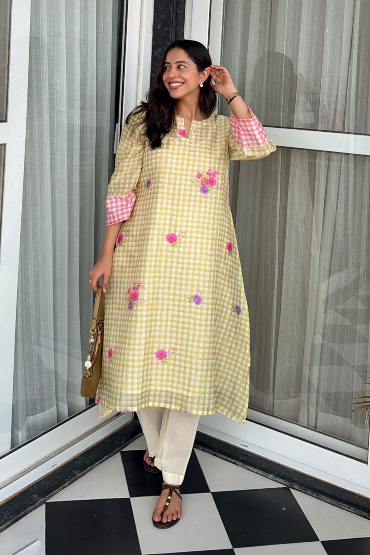 Nishtha Sethi in Vera Kurta Set