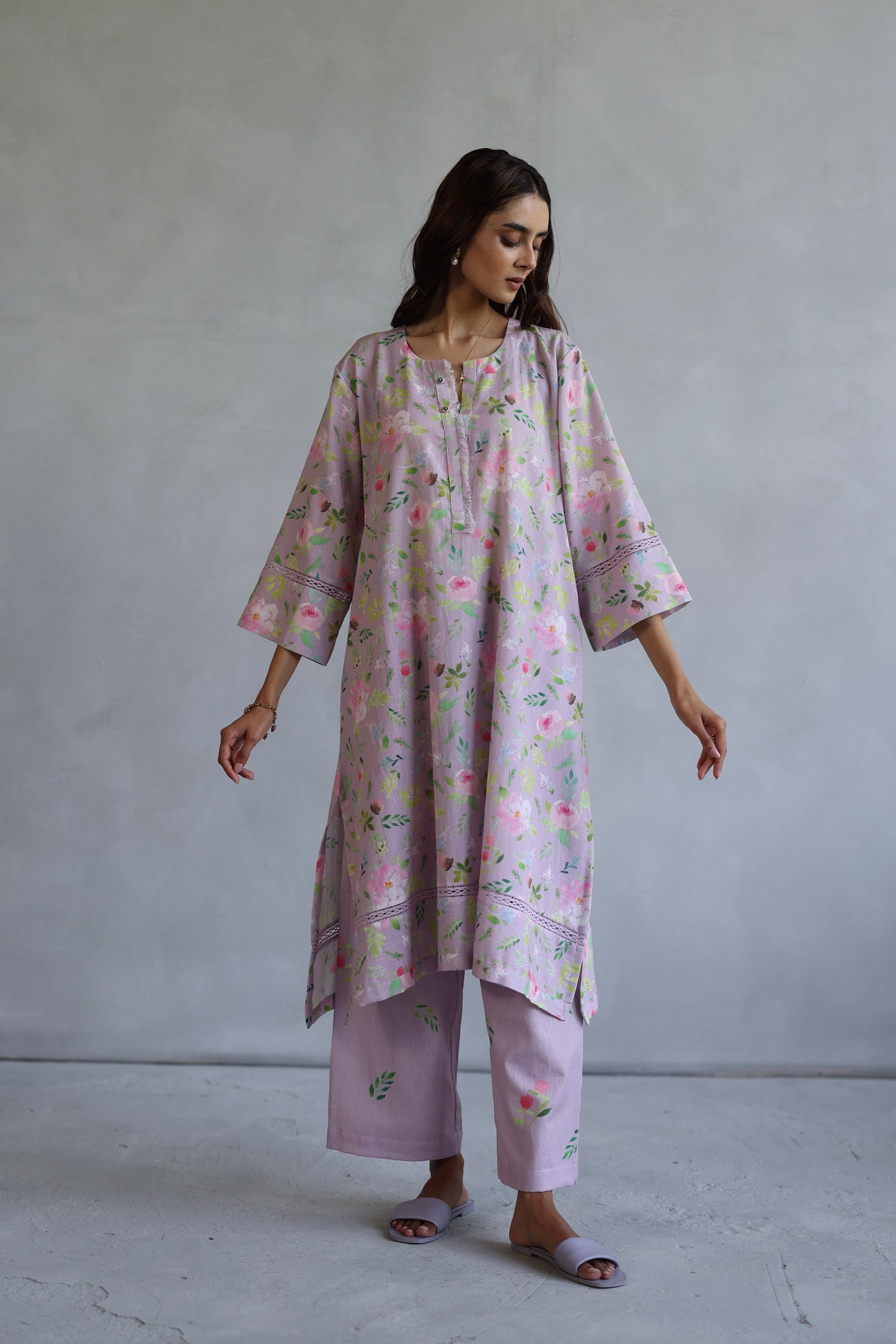 Hyacinth Kurta Set