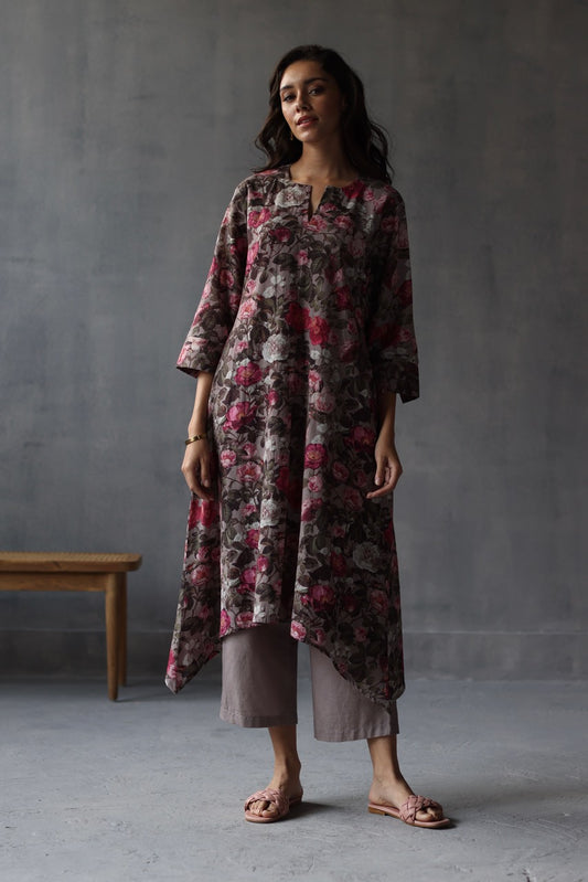 Bouquet of Roses Kurta Set