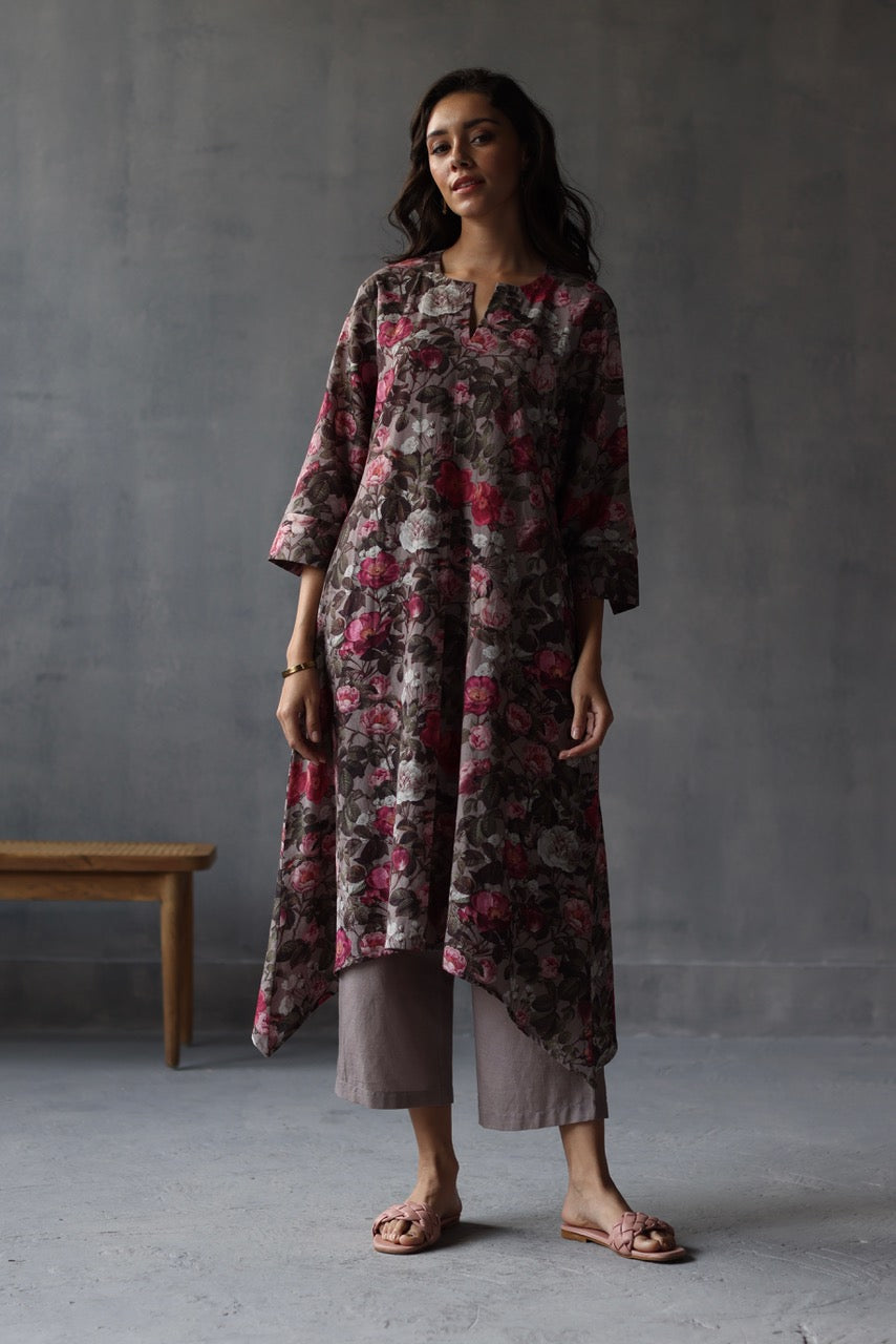 Bouquet of Roses Kurta Set