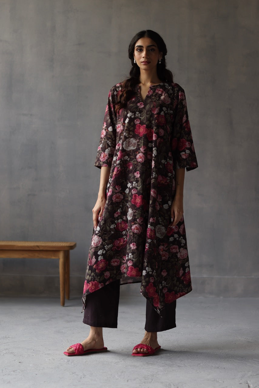 Bouquet of Roses Kurta Set