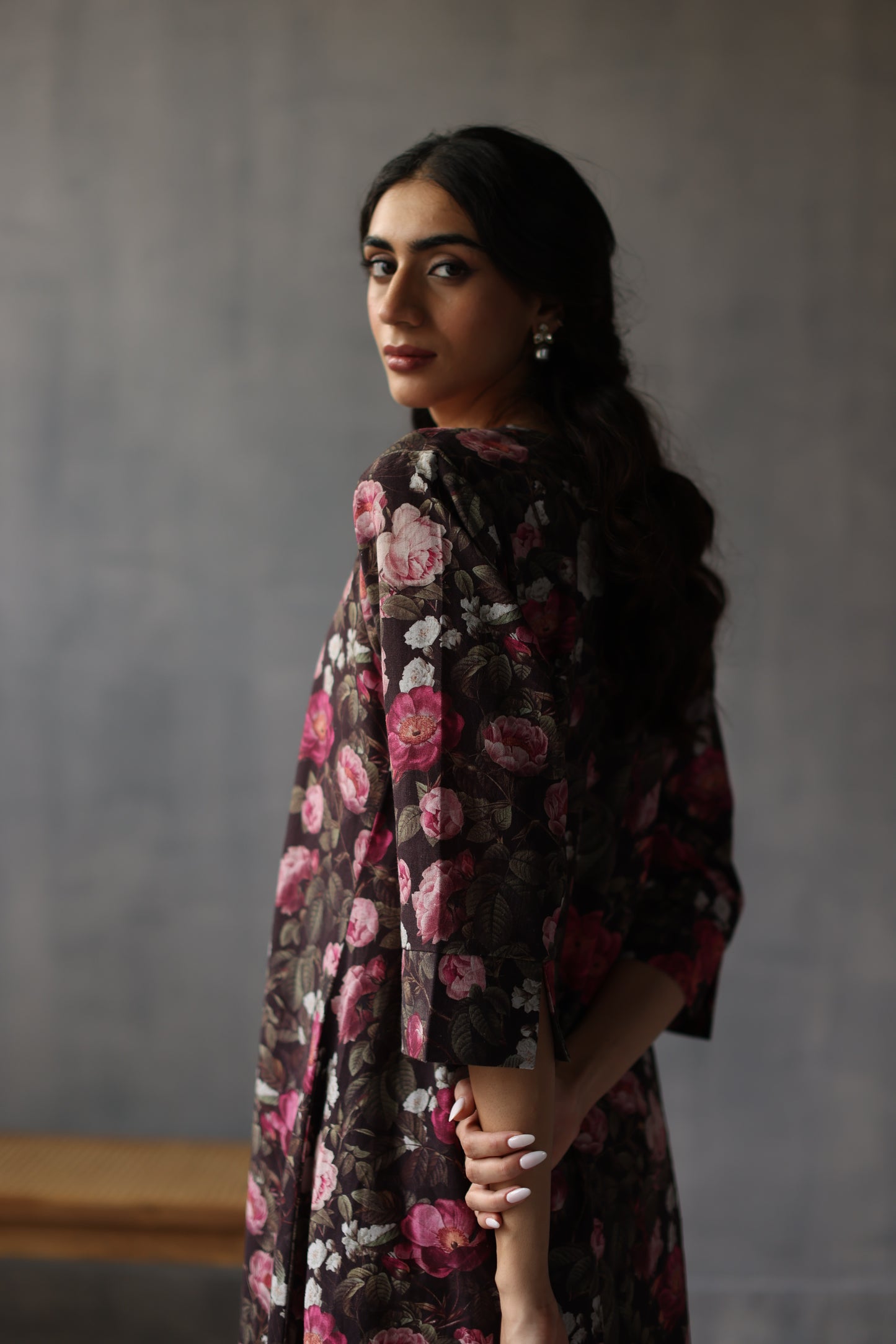 Bouquet of Roses Kurta Set