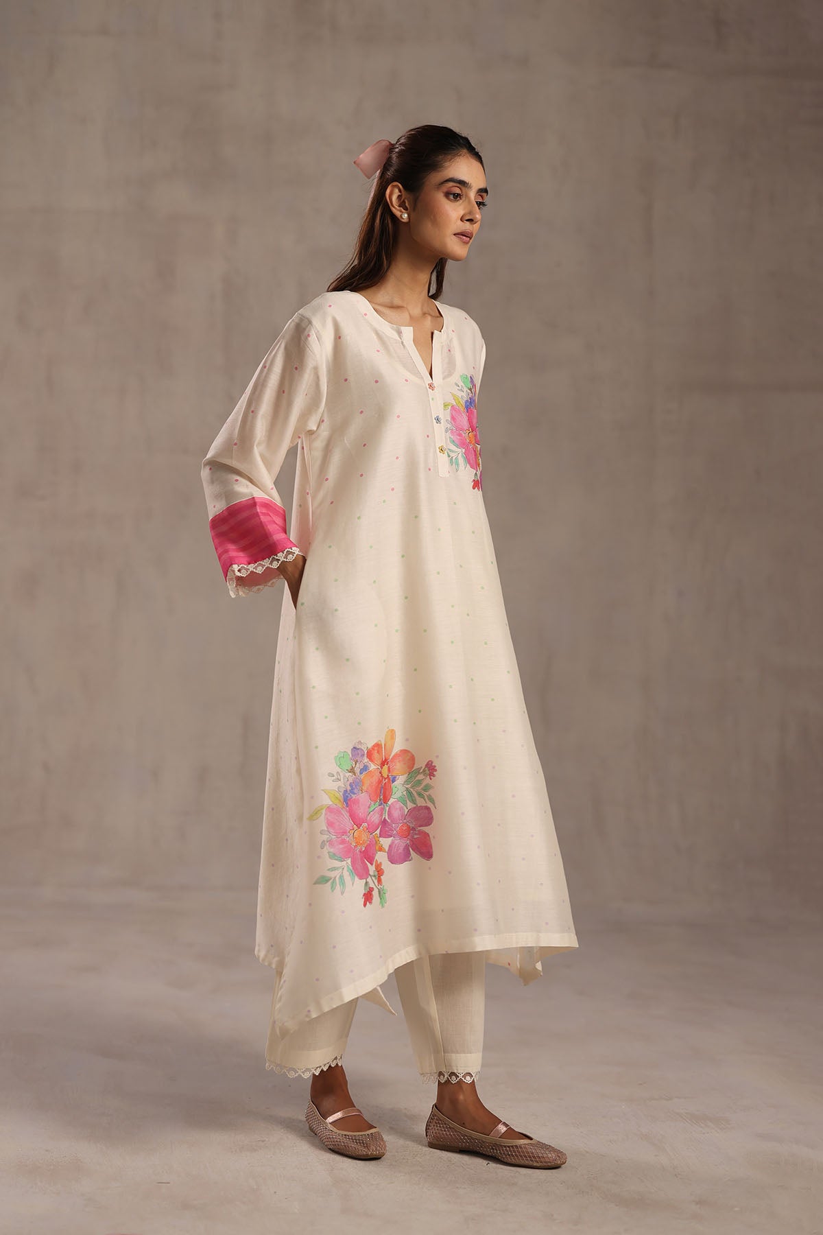 Apricot Kurta Set