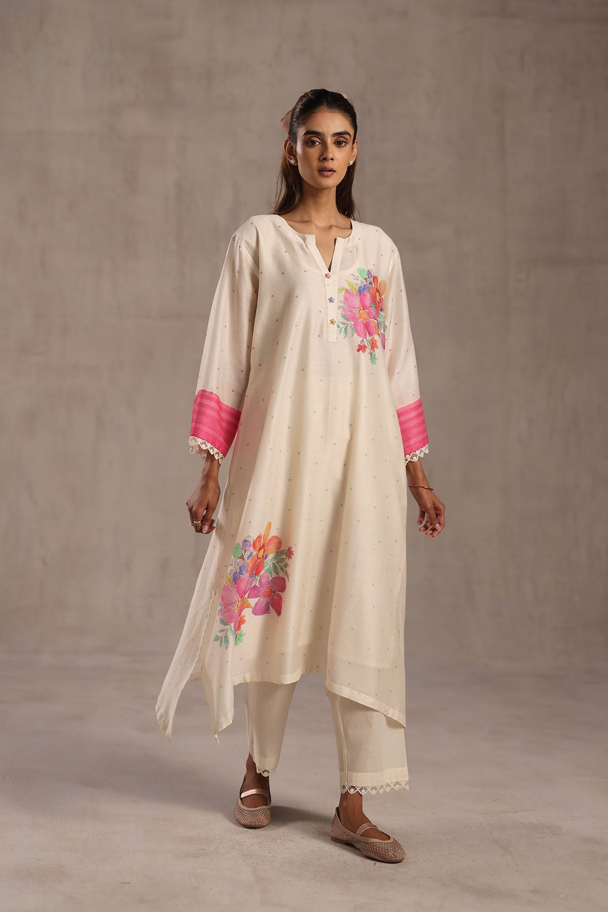 Apricot Kurta Set