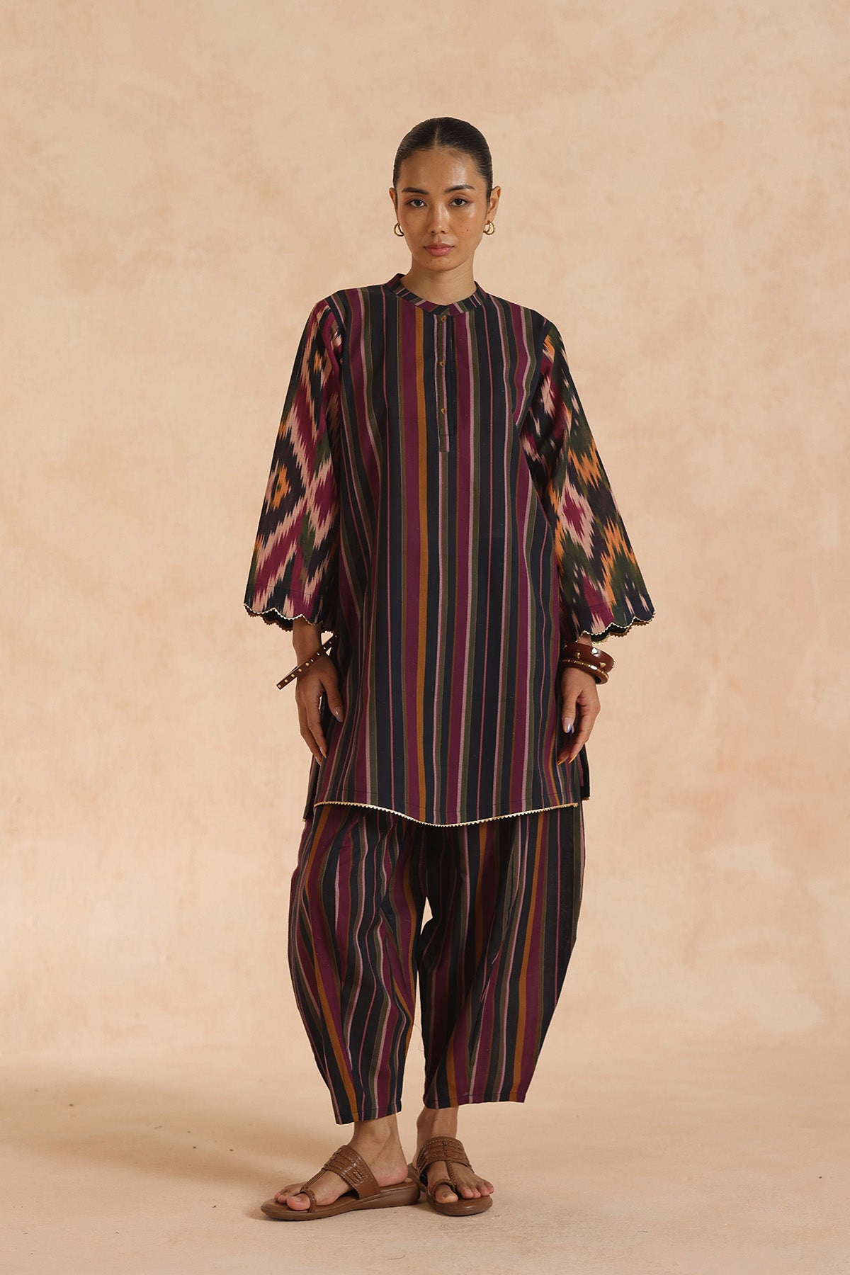 Ikat Tunic Set