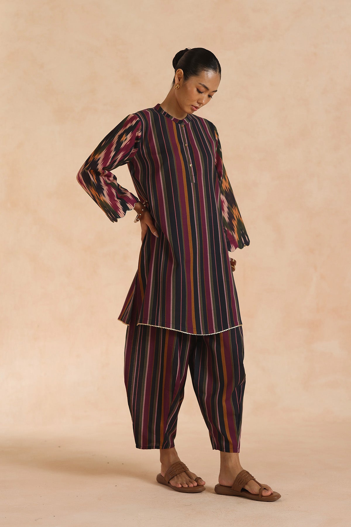 Ikat Tunic Set
