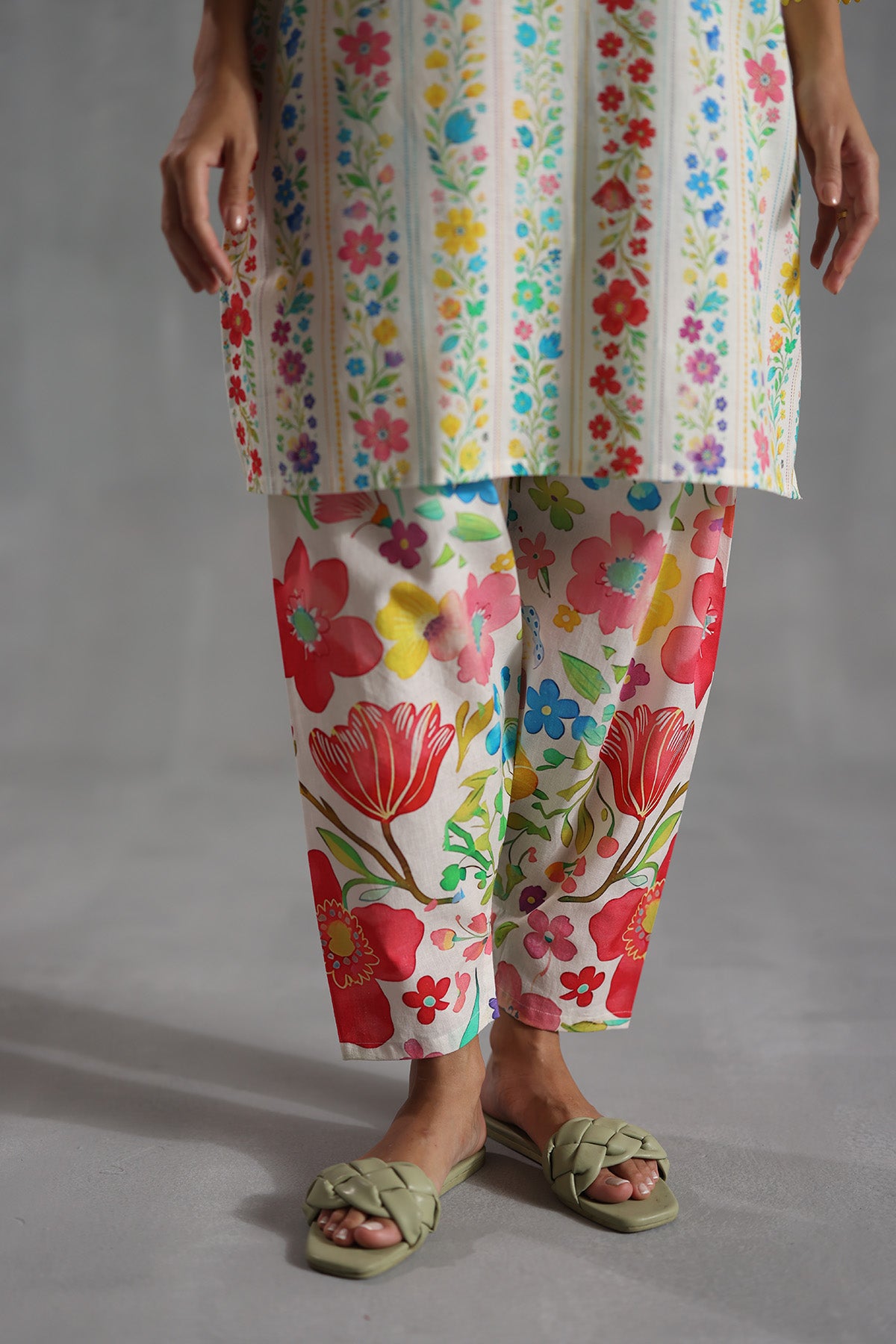 Rosette Tunic Set