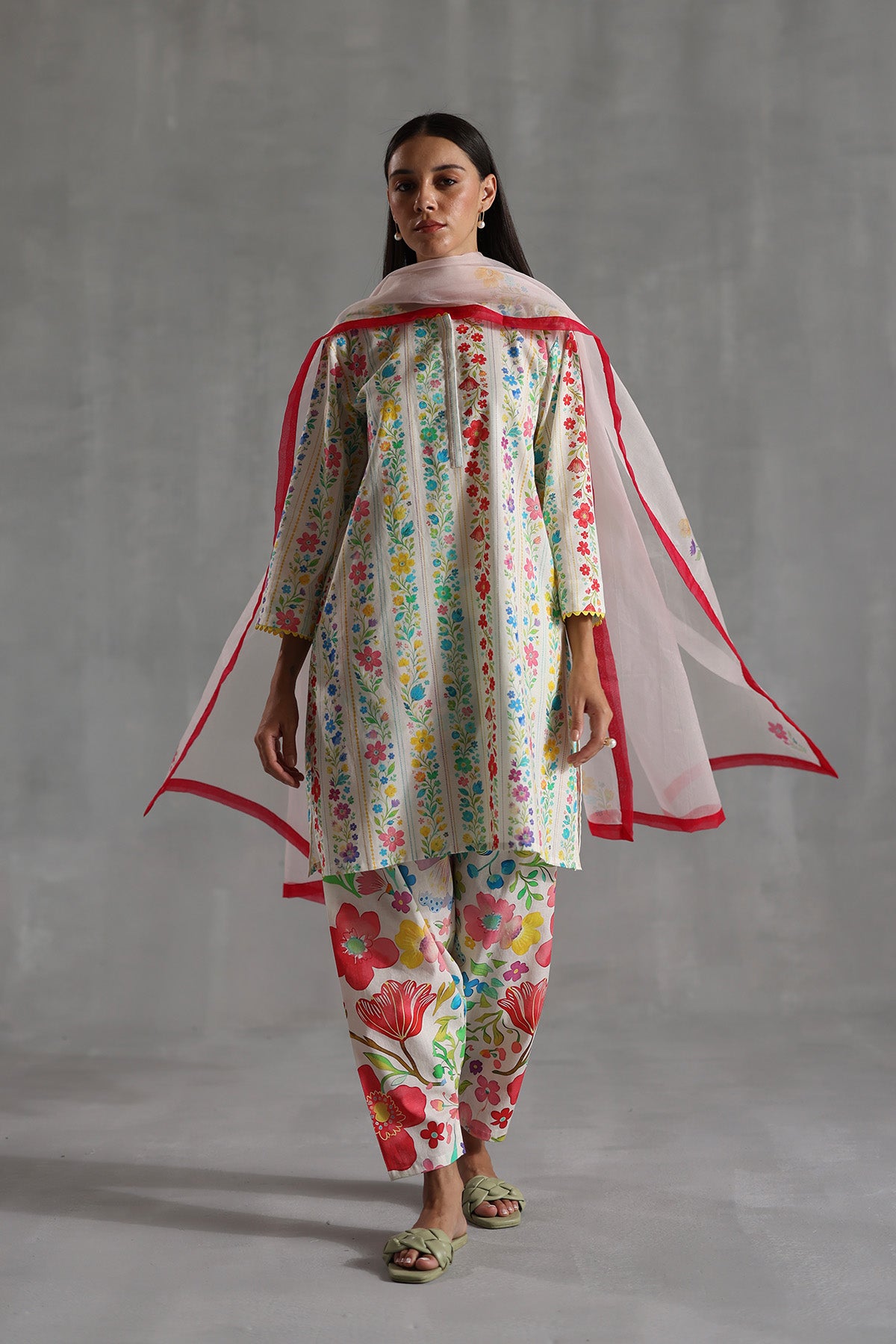 Rosette Tunic Set