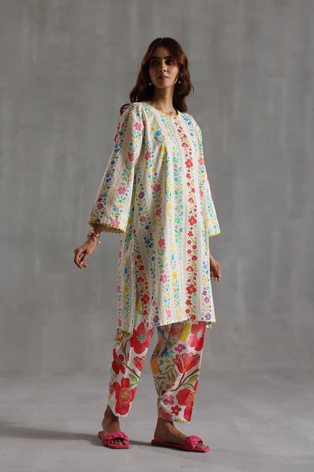 Rosette Tunic Set