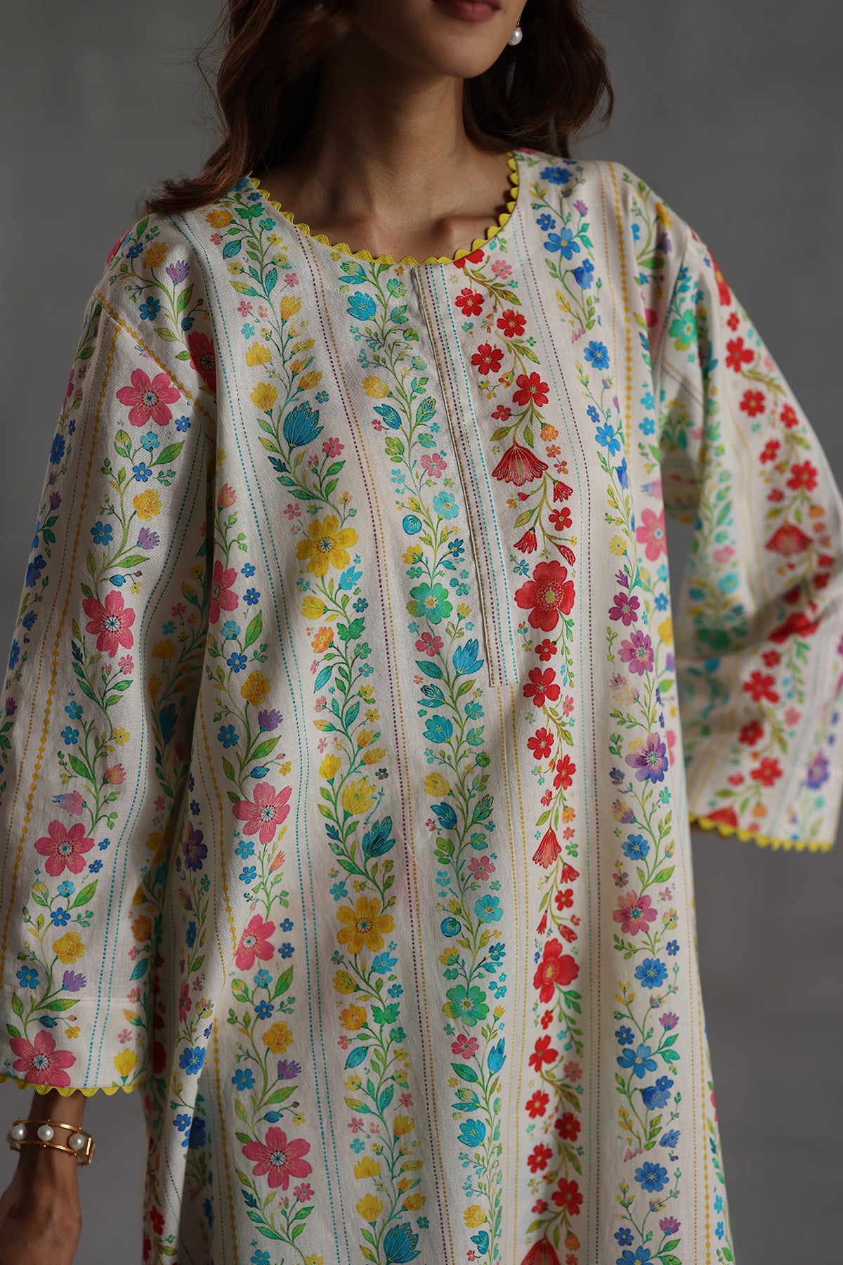 Rosette Tunic Set