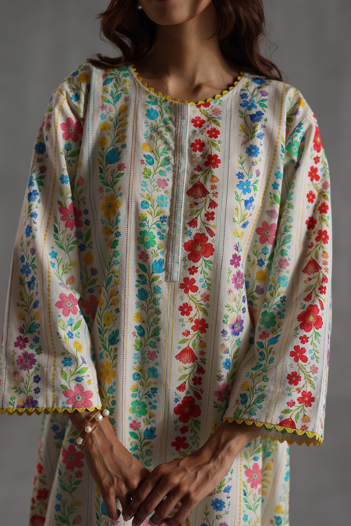 Rosette Tunic Set